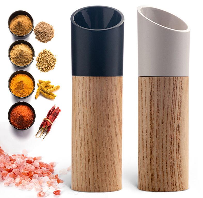 Premium Wood Salt and Pepper Grinder Set